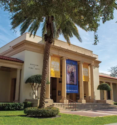 An exterior image of the Museum of Fine Arts building