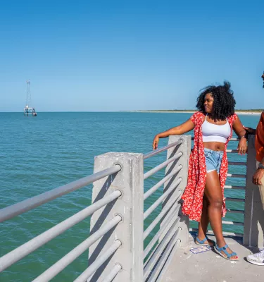 couple by water