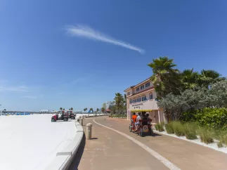A shot of the Clearwater Beach Beach Walk