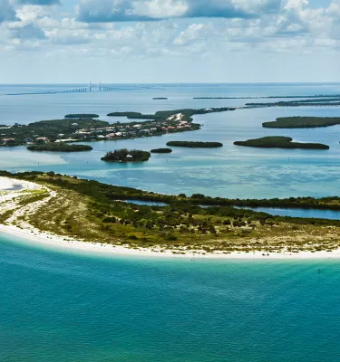 Aerial view of Tierra Verde and Fort de Soto