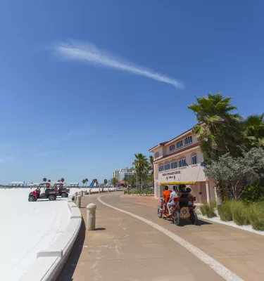 A shot of the Clearwater Beach Beach Walk