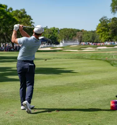 Golfer teeing off at Innisbrook
