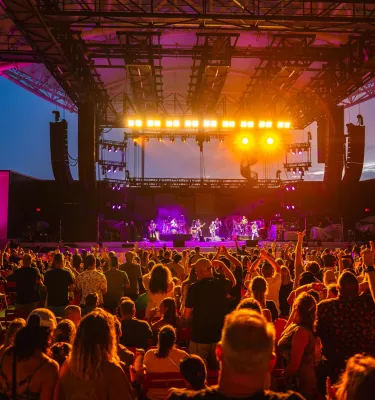 The Sound concert stage with crowd