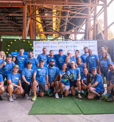 The Visit St. Pete-Clearwater team at the Pineapple Cup Tournament