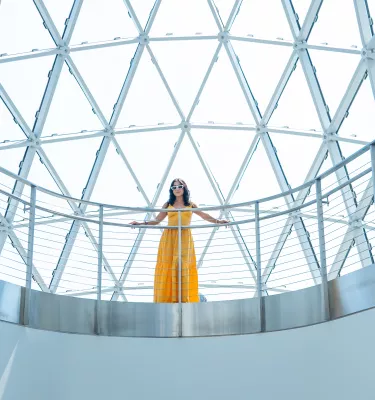 A woman at the Dali Museum