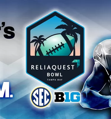 Football game event flyer poster featuring a football player in gear.