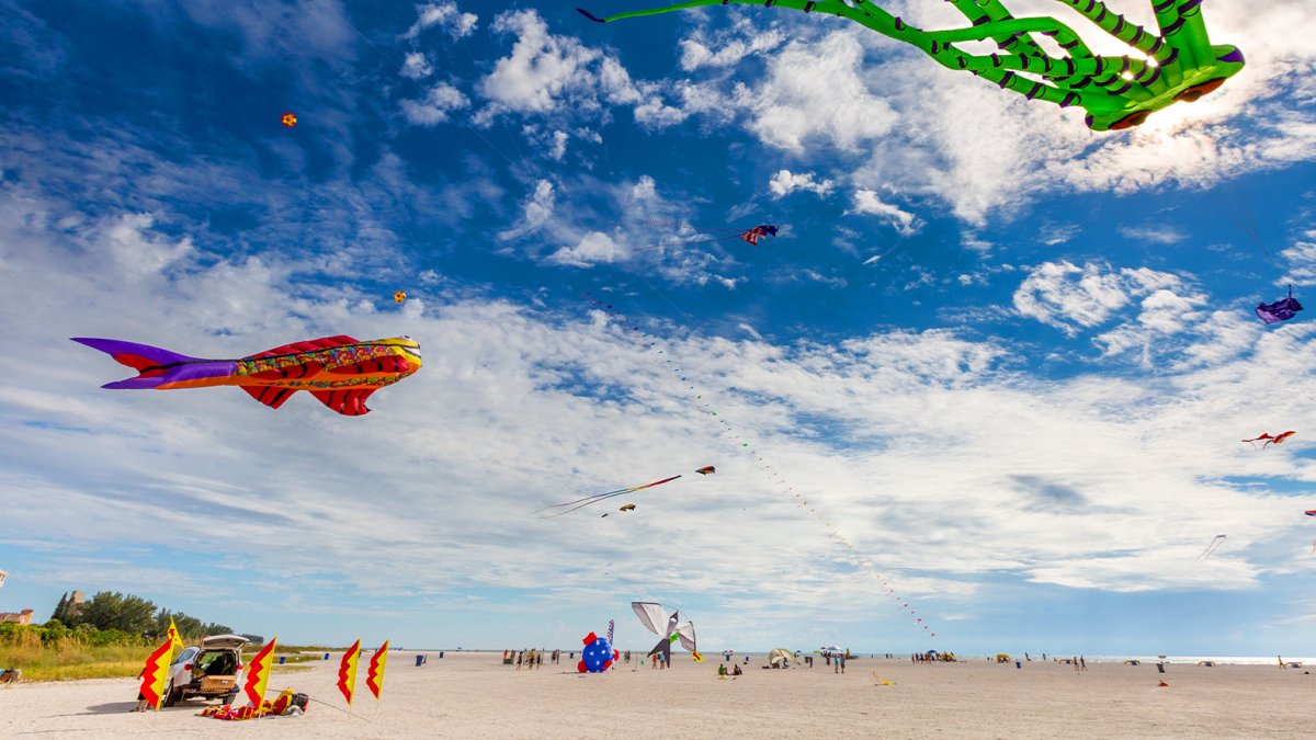 Kite fest in Treasure Island