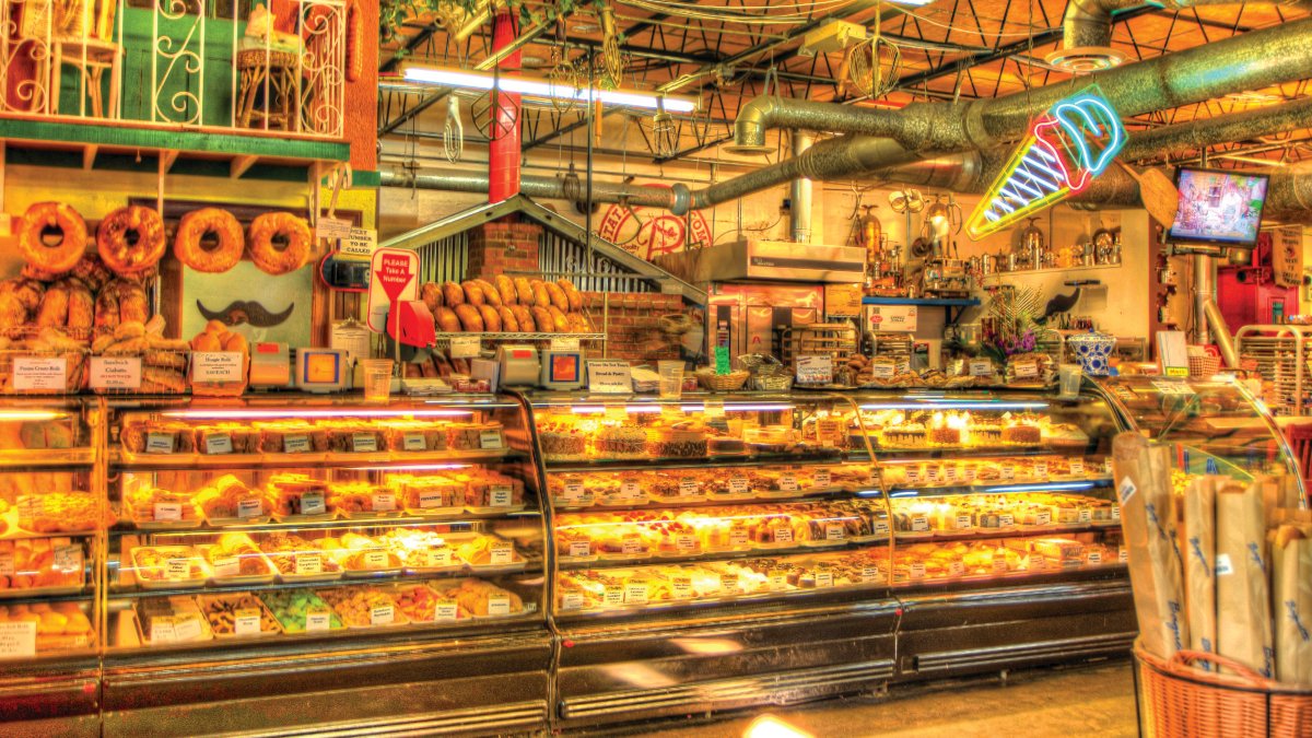 Inside of Mazzaro's deli and bakery market.