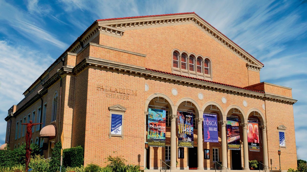 A exterior shot of the Palladium Theater
