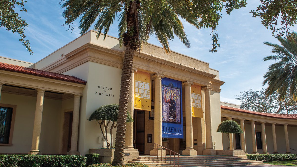 An exterior image of the Museum of Fine Arts building