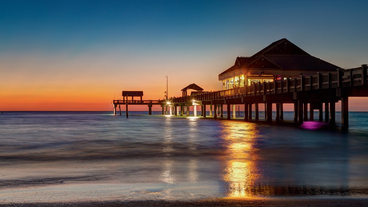 A shot of Pier 60 at sunset.