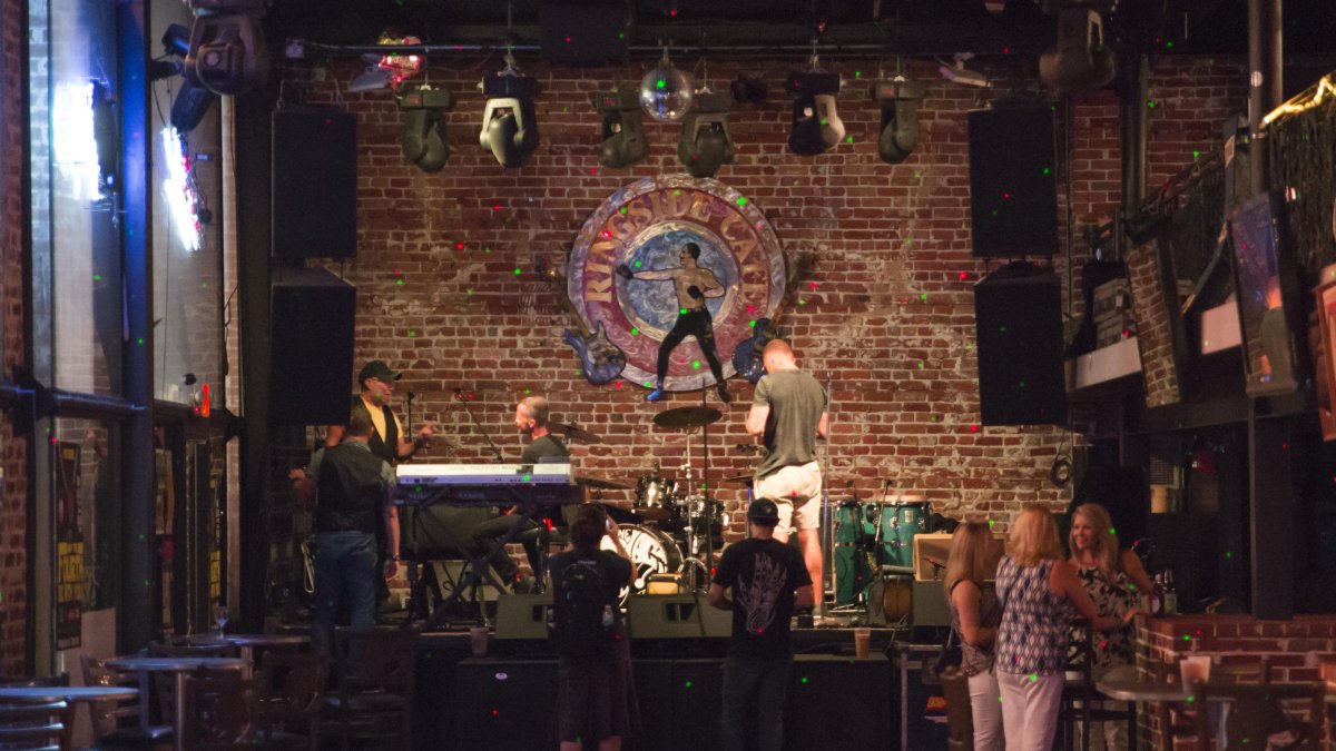 A sound check at the Ringside Cafe in downtown St. Pete