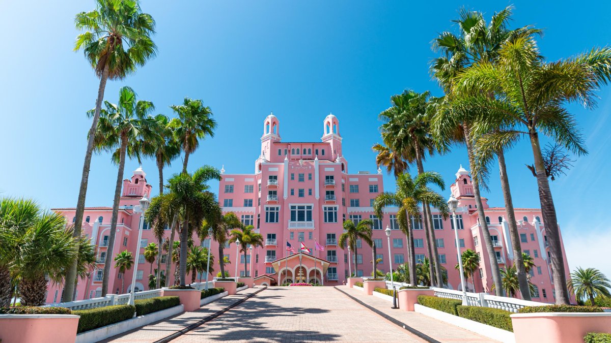 An exterior shot of the Don CeSar Hotel