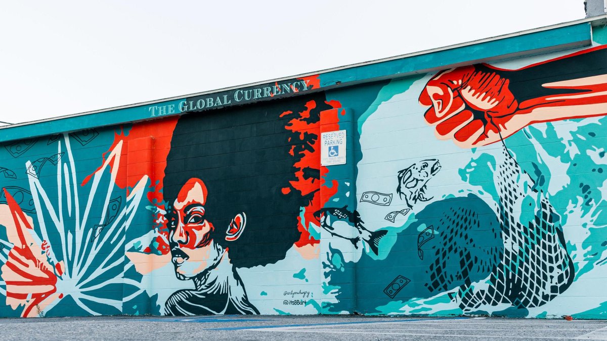 "Global Currency" Mural by Nneka Jones and Bianca Burrows