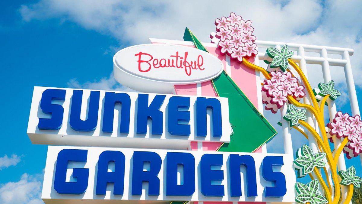 Sunken Gardens sign