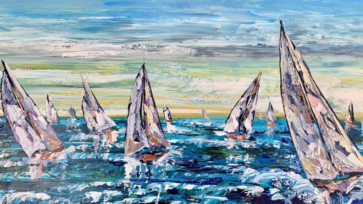 4EVE7518 Sailboats 30x60