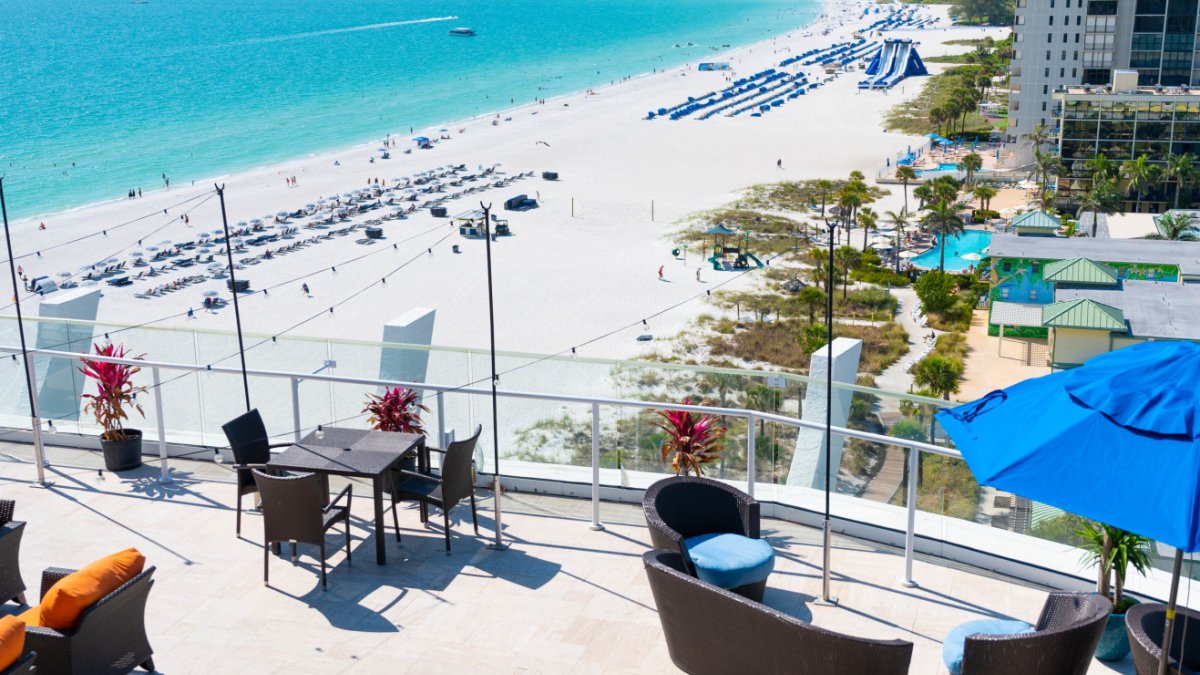 Beachfront at Bellwether Beach Resort in St. Pete Beach