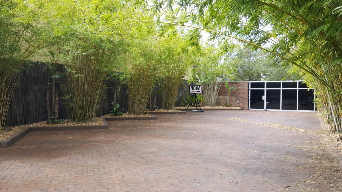 Private Brick and Bamboo Courtyard