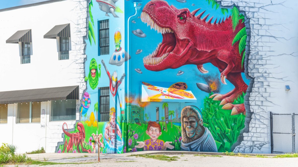 Cultosaurus Mural by Derek Donnelly