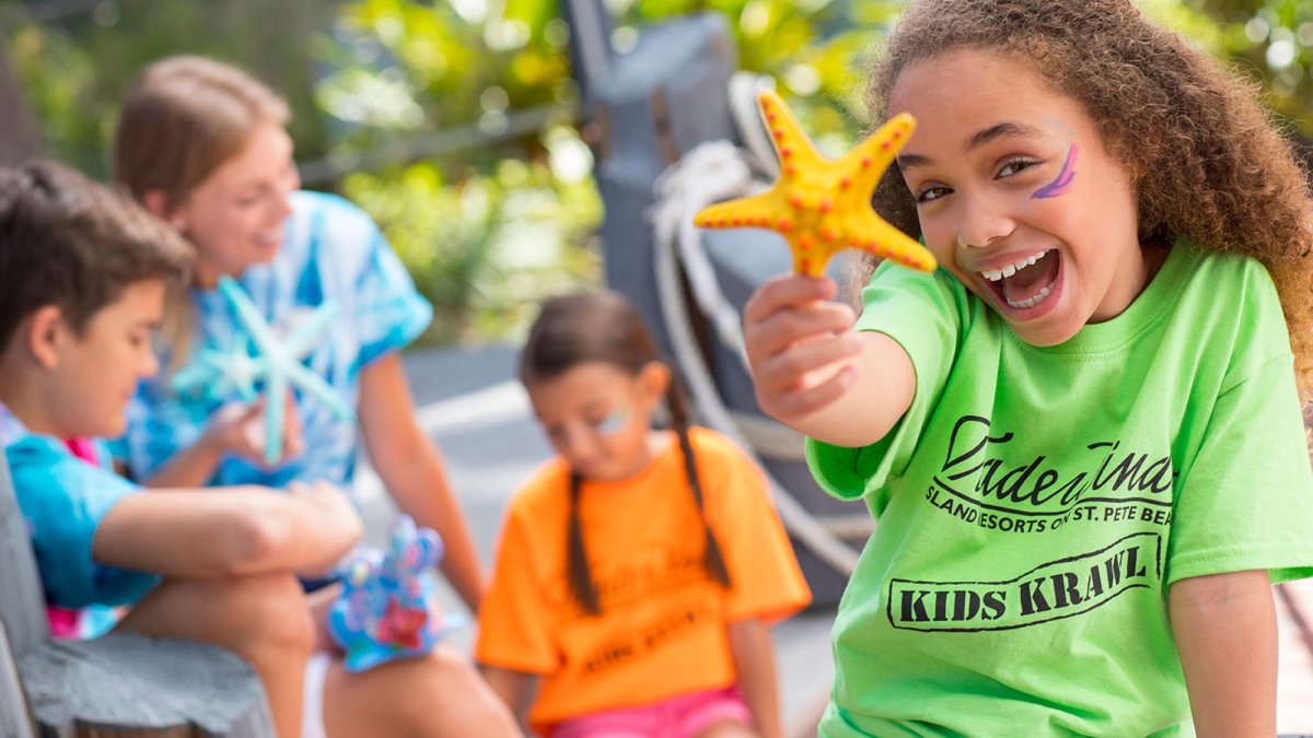 Kids love nonstop fun from pirate shows and poolside movies to crafts and drop-off camps