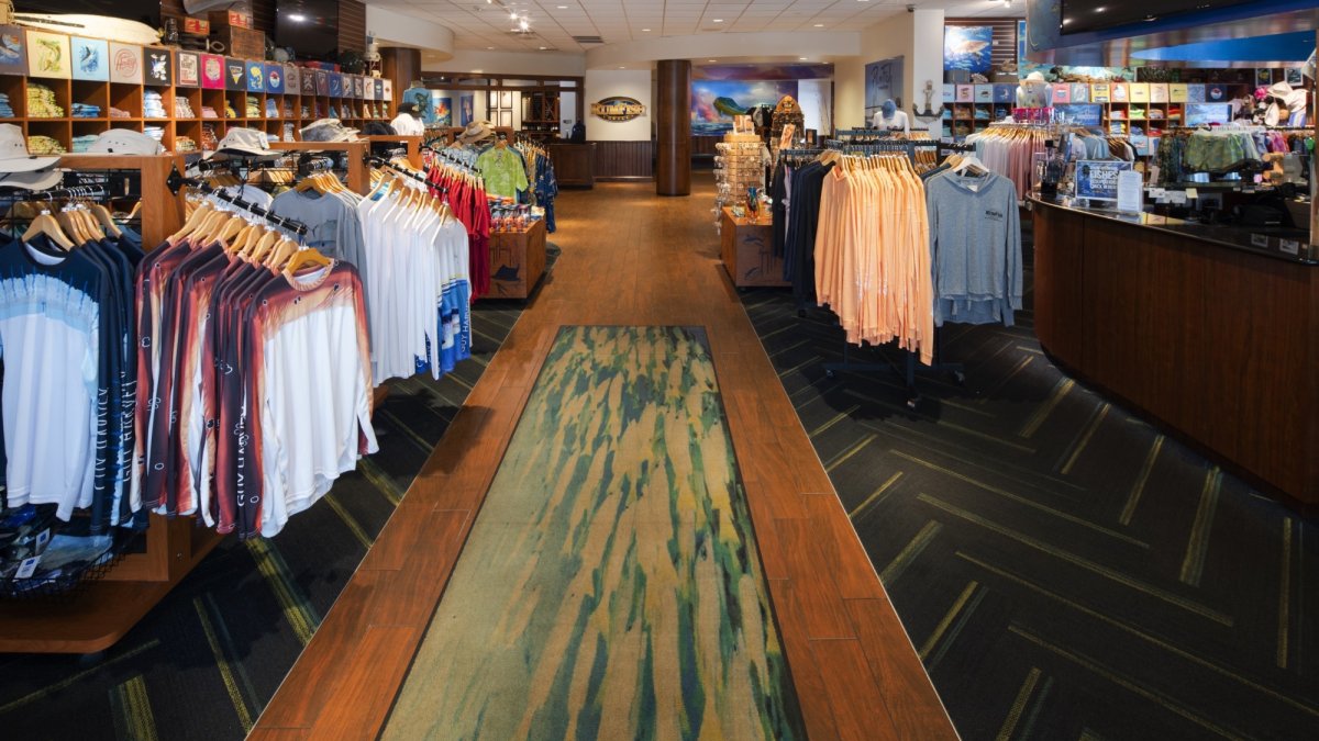 The Shop at RumFish Grill features local merchandise from Florida brands and artists.