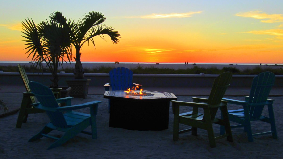 Sunset Fire Pit Seating